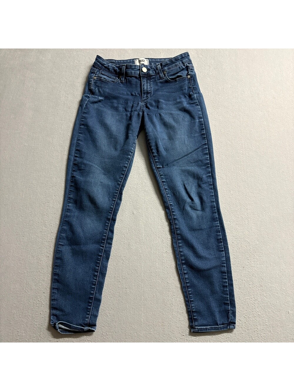Paige Verdugo Ankle Jeans Womens 27 Blue Denim Skinny Stretch Made in USA